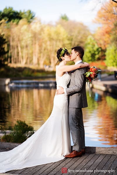 Native Plant Garden outdoor portraits bride groom Constellation Greater Good Events Molly Oliver flowers NYBG Native Plant Garden Stone Mill outdoor woods nature New York Botanical Garden fall foliage autumn wedding Kyo Morishima photography photographer