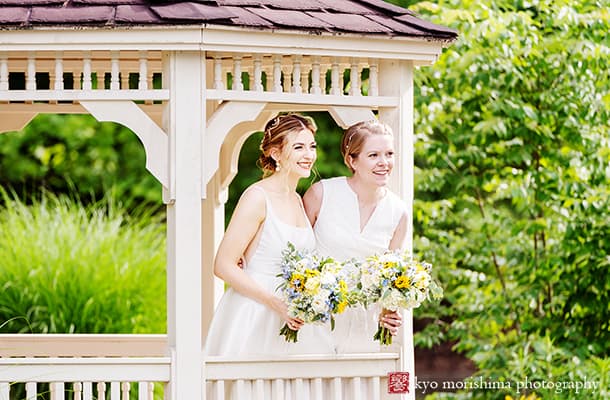 The Manor House Prophecy Creek PA wedding brides gazebo