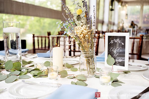 The Manor House Prophecy Creek PA wedding table settings flowers details