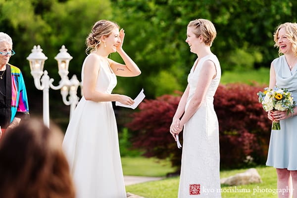 The Manor House Prophecy Creek PA wedding LGBTQ lesbian ceremony