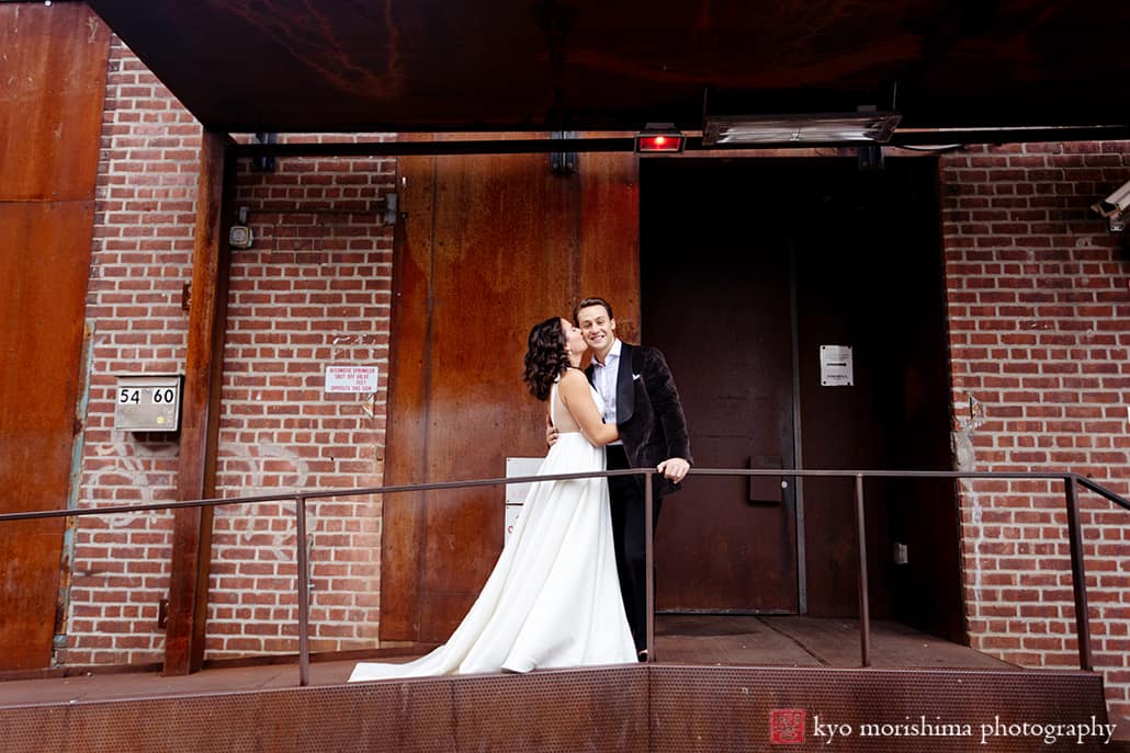 Wythe Hotel wedding brooklyn NYC Williamsburg bride and groom portrrait