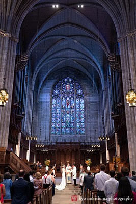 Princeton University Chapel wedding ceremony