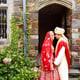 Hindu, Manor House, Princeton, NJ wedding bride and groom portrait