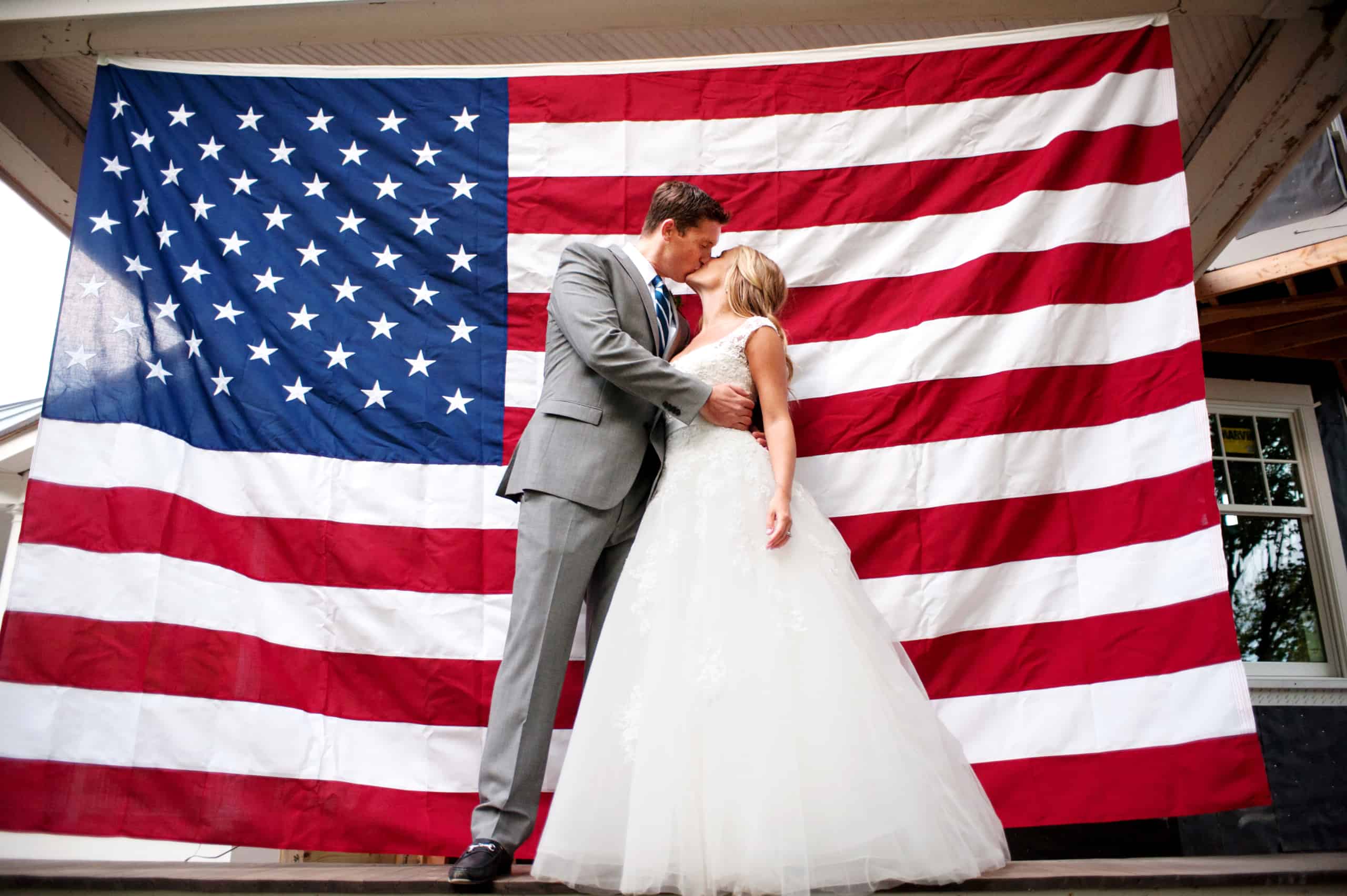 bride and groom outdoor Spring Lake NJ Jersey Shore wedding portrait