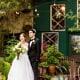 Bride and Groom smiling outdoor portrait Blooming Hill Farm Hudson Valley NY