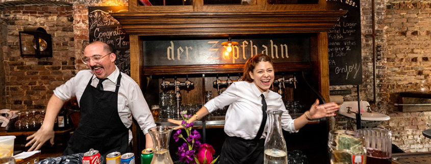 Radegast Hall Williamsburg Brooklyn wedding draft craft beer brew dancing bartenders