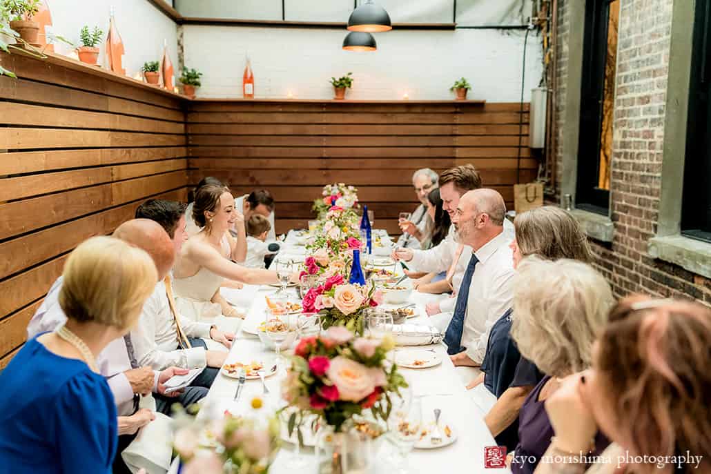 Bottino restaurant wedding reception table decor details fun Chelsea NYC