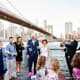 Outdoor Brooklyn Bridge Park ceremony NYC wedding