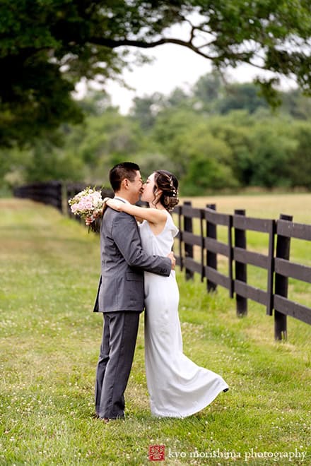 Spring, Princeton, NJ, wedding, St. Charles, Skillman Park bride and groom portrait newlyweds