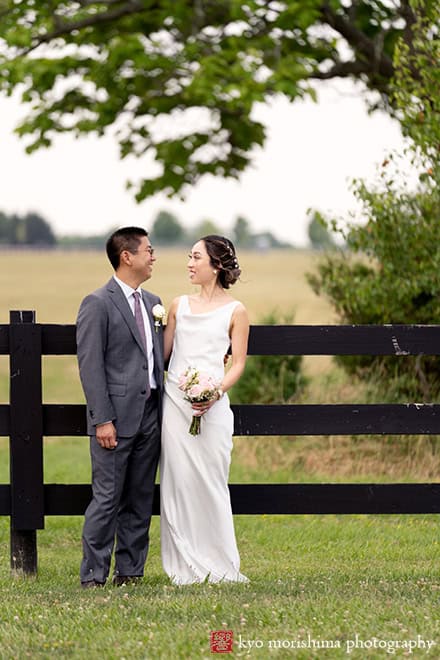 Spring, Princeton, NJ, wedding, St. Charles, Skillman Park bride and groom portrait newlyweds