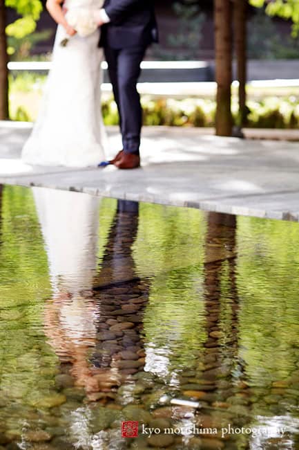 outdoor portrait, bridal, fall, new York, nyc, wedding, Kyo Morishima Photography, bride and groom, reflection