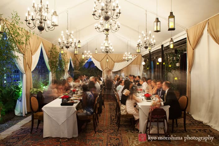 nomad hotel, roof top, wedding cocktail hour reception, fall, Manhattan new York, nyc, wedding, Kyo Morishima Photography, guests, toast, smiling