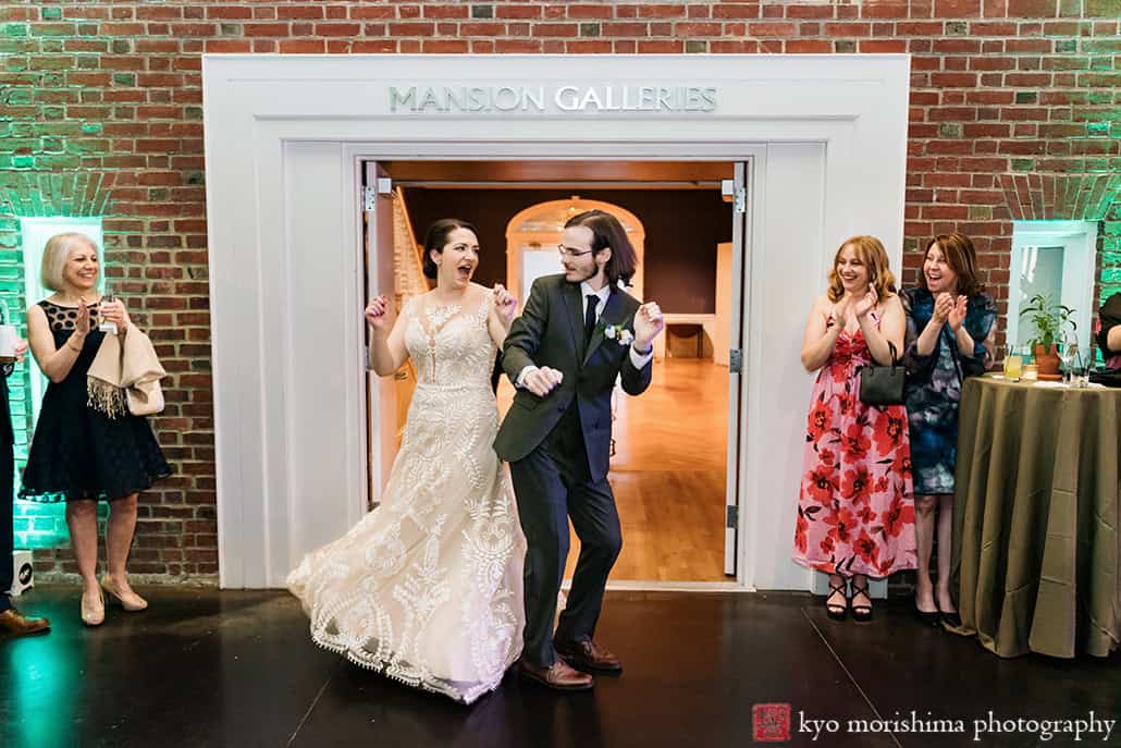 Spring Morris Museum Wedding Potted Plants Morristown NJ reception first dance