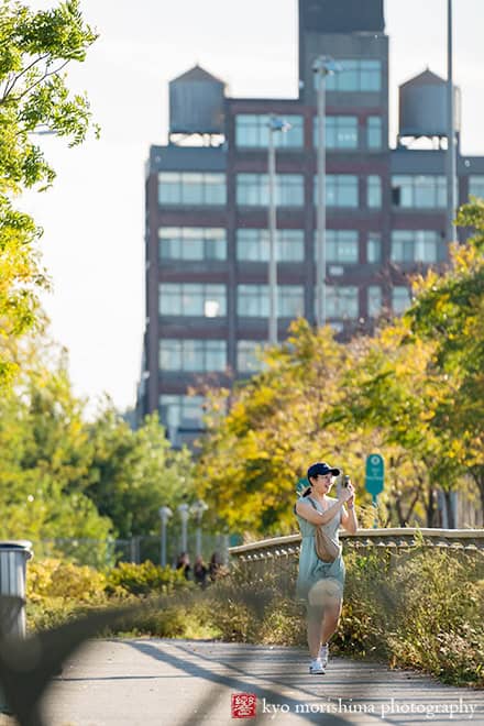 Scavenger Hunt proposal engagement couple portrait Bush Terminal Piers Park Brooklyn NYC