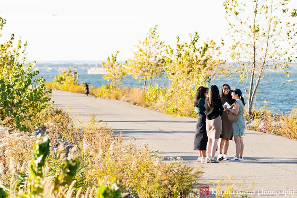 Scavenger Hunt proposal engagement couple portrait Bush Terminal Piers Park Brooklyn NYC