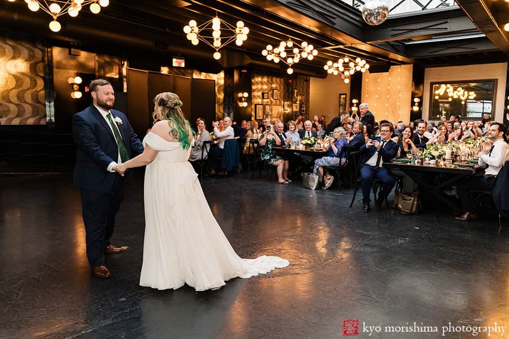 501 Union Brooklyn NYC wedding wedding reception newlywed first dance