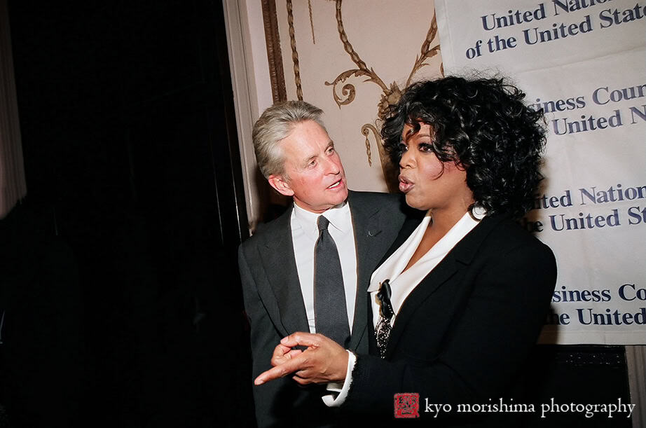 United Nation, vip gala, Oprah Winfrey, NYC, NJ, Waldorf Astoria Hotel, celebrity, Michael Douglas