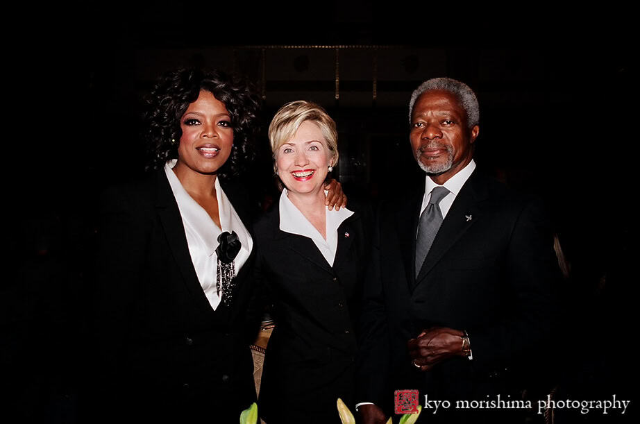United Nation, vip gala, Oprah Winfrey, NYC, NJ, Waldorf Astoria Hotel, celebrity, Hillary Clinton, Kofi Annan