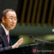 Ban Ki-moon Secretary-General of the United Nations Podium headquarters Mantahhan NYC Event
