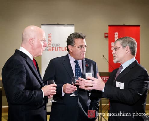 Rutgers University Corporate Event Hyatt Regency Jersey City on the Hudson NJ Guests Mingling Smiling Introducing