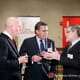 Rutgers University Corporate Event Hyatt Regency Jersey City on the Hudson NJ Guests Mingling Smiling Introducing