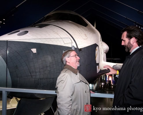 Corporate Event Award Ceremony Trophy Reception Intrepid Museum Space Shuttle NYC Guests Enjoying