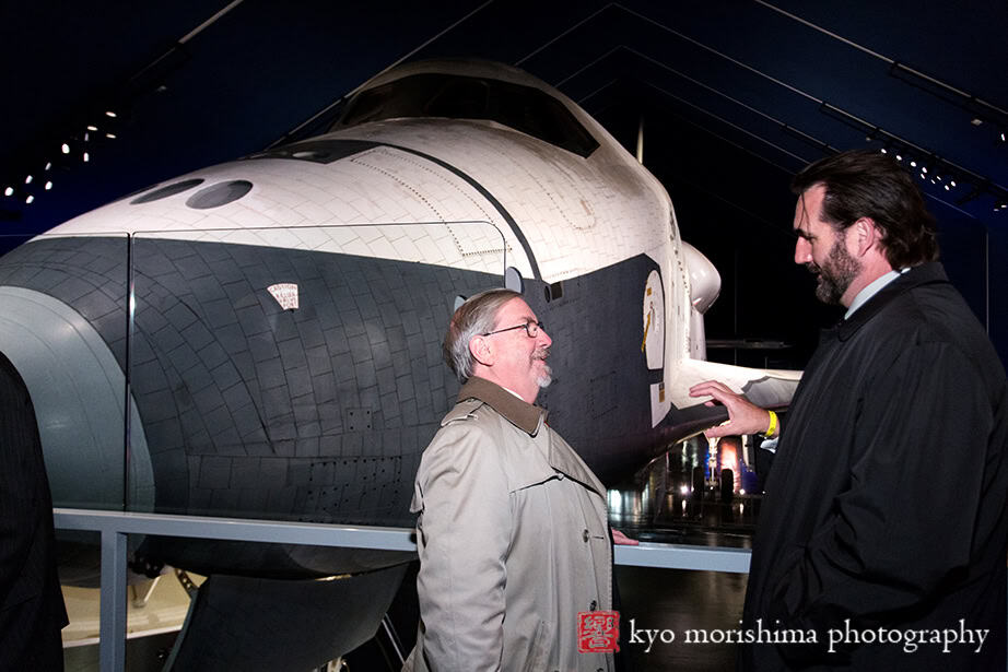 Corporate Event Award Ceremony Trophy Reception Intrepid Museum Space Shuttle NYC Guests Enjoying