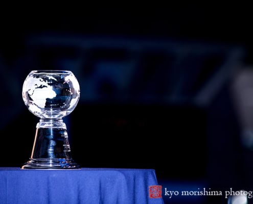 Crystal Globe Cup Award Ceremony Trophy Corporate Event Reception Intrepid Museum NYC