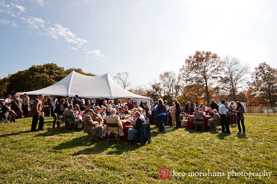 Insurance Pharmaceutical Corporate Event Far Hills Race Meeting NJ luncheon Horses In Action Food Company Catering Tent