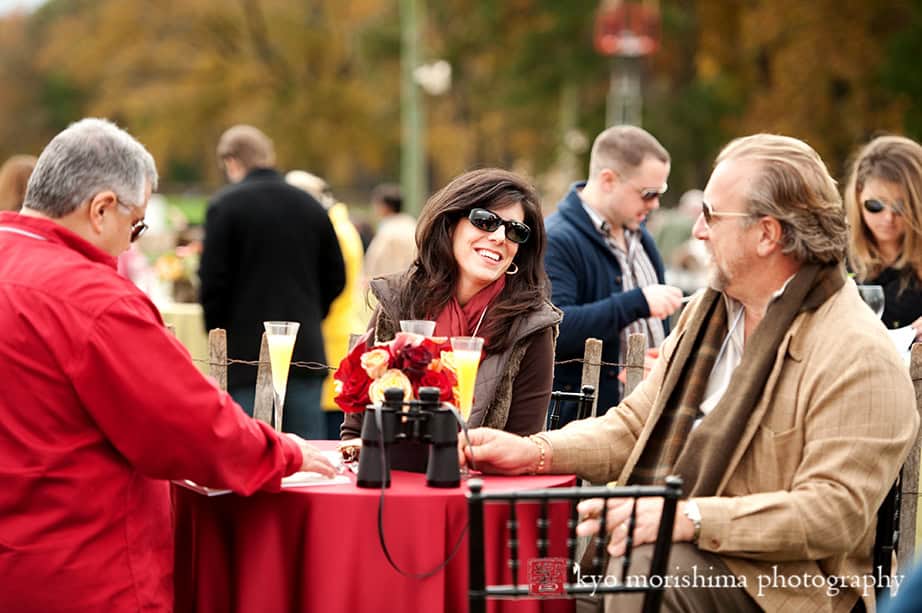 Corporate Event Far Hills Race Meeting NJ luncheon Guests Enjoying Laughing
