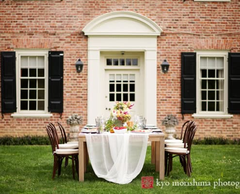 Corporate Event Outdoor Luncheon NYC Table Settings