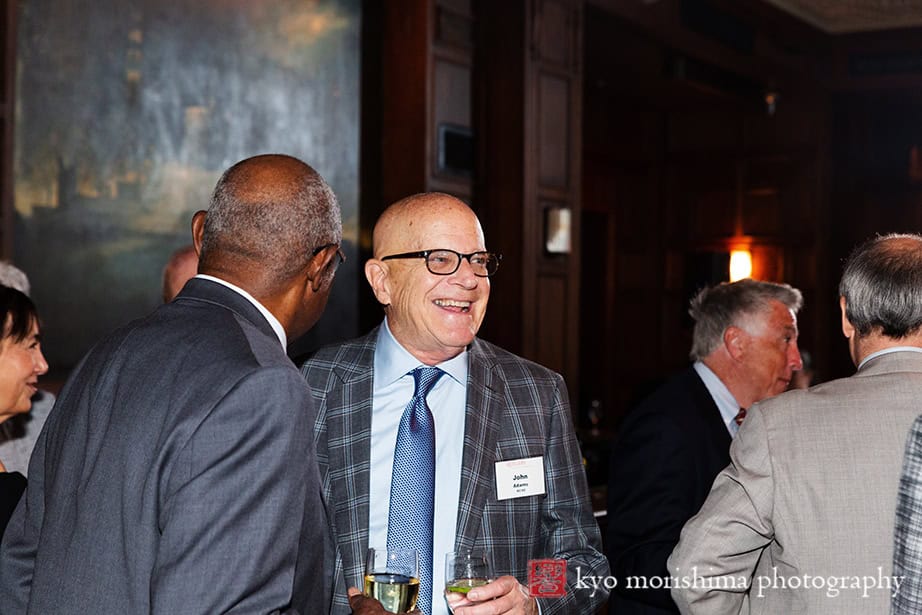Rutgers University Corporate event Oak Room Plaza Hotel Manhattan NY Cocktail Hour Smiling Mingling