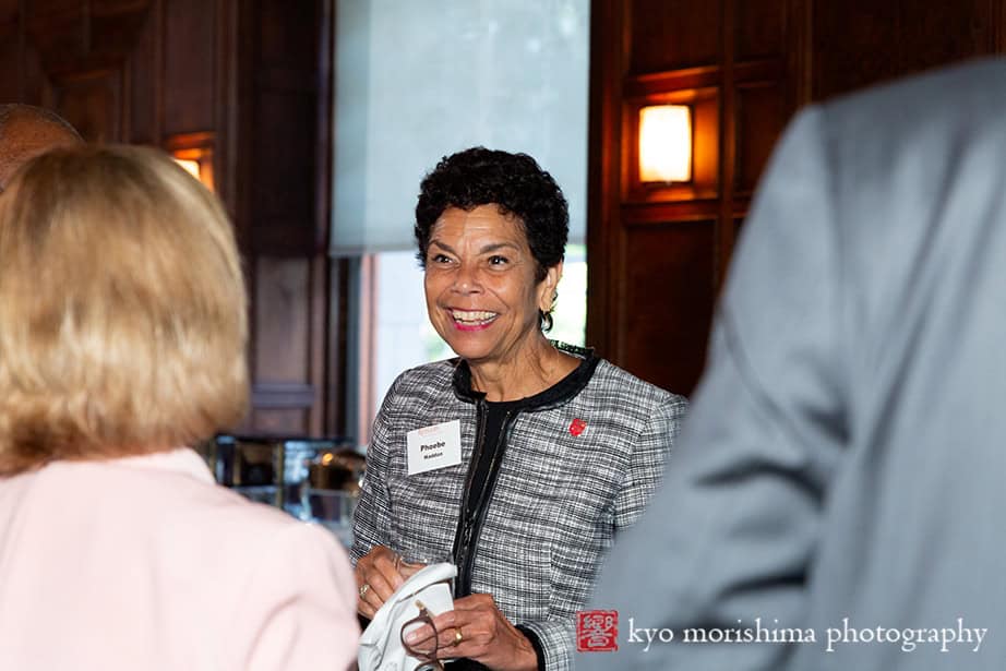 Corporate event Oak Room Plaza Hotel Manhattan NY Cocktail Hour Smiling Mingling