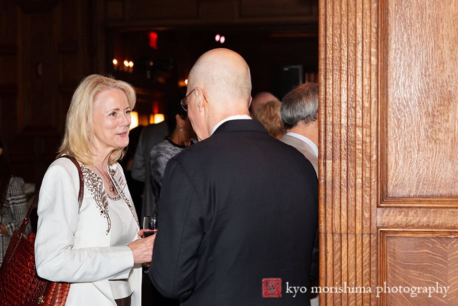 Rutgers University Corporate event Oak Room Plaza Hotel Manhattan NY Cocktail Hour Smiling Mingling
