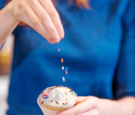 Kraft food baking commercial editorial lifestyle product photograph kitchen cupcake sprinkle apartment Manhattan NYC
