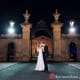 Jasna Polana Wedding Bride and Groom Elegant Outdoor Night Portrait Princeton NJ