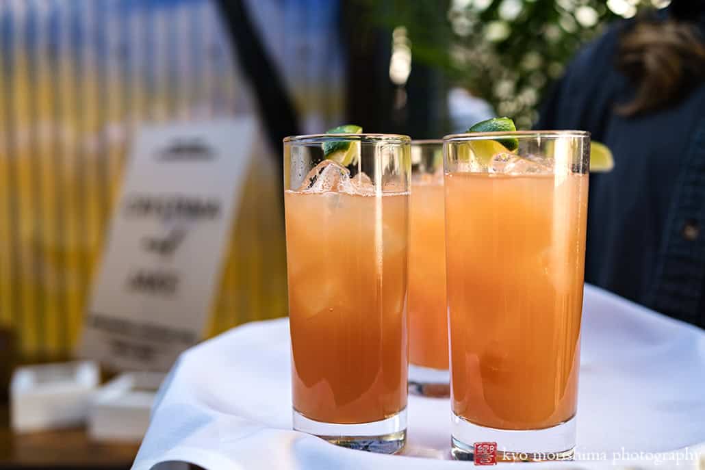 Roberta's Pizza, Brooklyn, Bushwick, NYC restaurant backyard wedding table room setups details colorful drinks Kyo