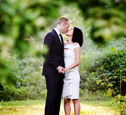 Engagement portrait, Princeton Battlefield State Park