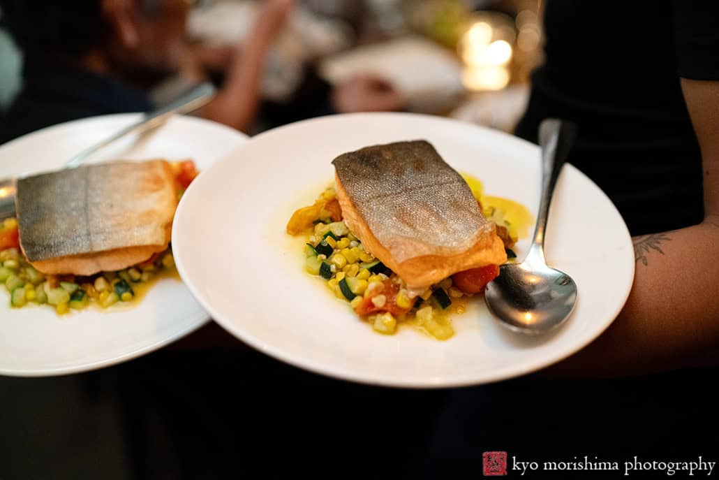 Spring Vinegar Hill House Dumbo Brooklyn NYC Foodie Wedding Salmon