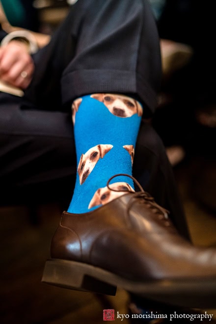 Fall Vinegar Hill House Dumbo Brooklyn NYC Foodie rustic restaurant Wedding dog socks detail