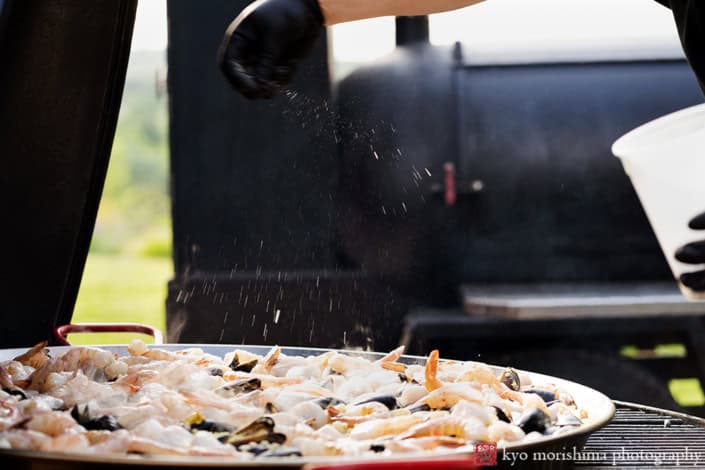 Gravity Hill Farm barn wedding woodcraft bbq outdoor event lobster seafood paella Gravity Hill, Farm wedding, baldpate mountain, barn wedding, countryside, farmhouse, mercer county, new jersey, rustic, sal riccobono, wedding, spring, Titusville, woodcraft bbq, outdoor event, chef