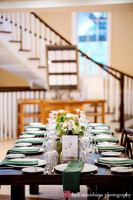 Rock Island Lake Club NJ Wedding reception room table setups