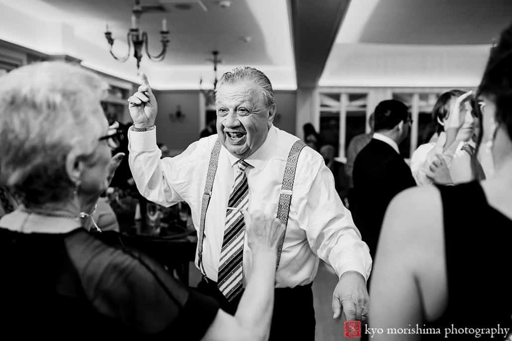 Rock Island Lake Club NJ Wedding fun reception guests dancing