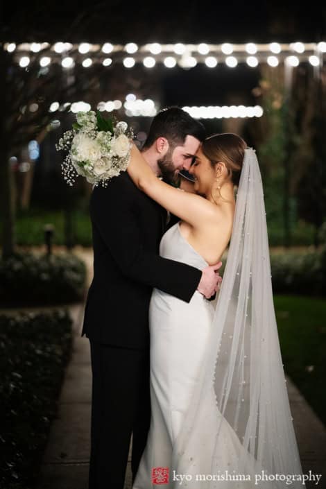Asbury Hotel, NJ, Asbury Park, winter wedding bride and groom outdoor night portrait Asbury Hotel, NJ, Asbury Park, winter wedding bride and groom outdoor night portrait