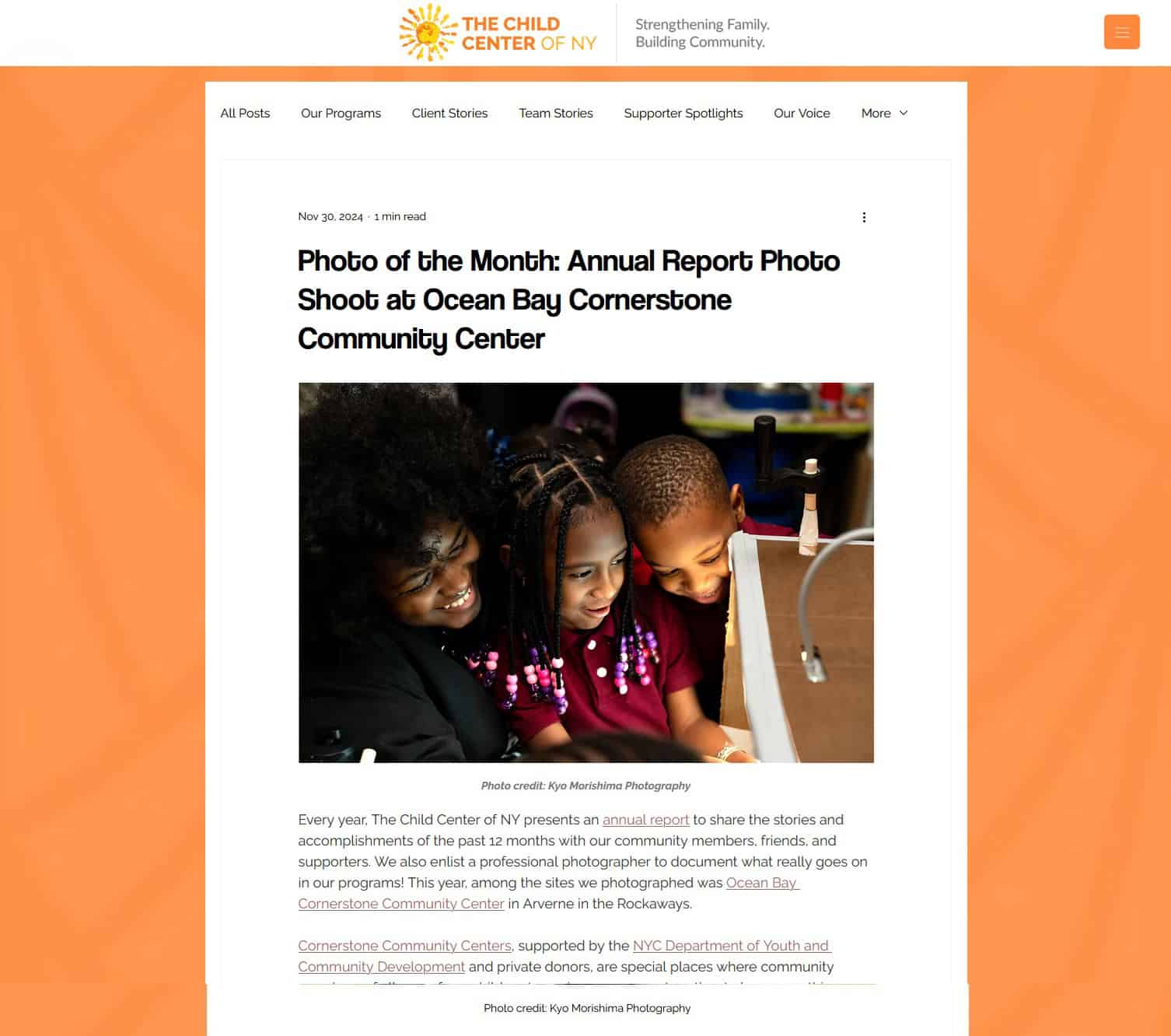 Child Center of NY, documentary portrait assignment Annual Report, corporate, business, nonprofit, organization, NYC, NJ, Philadelphia, Connecticut, photographer, website, content, newsletter