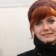German girl model lifestyle portrait photographer NYC subway station
