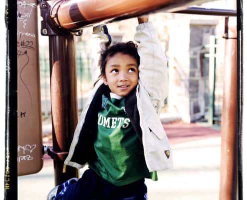 kmp film hasselblad a boy playground field lifestyle family portrait NYC