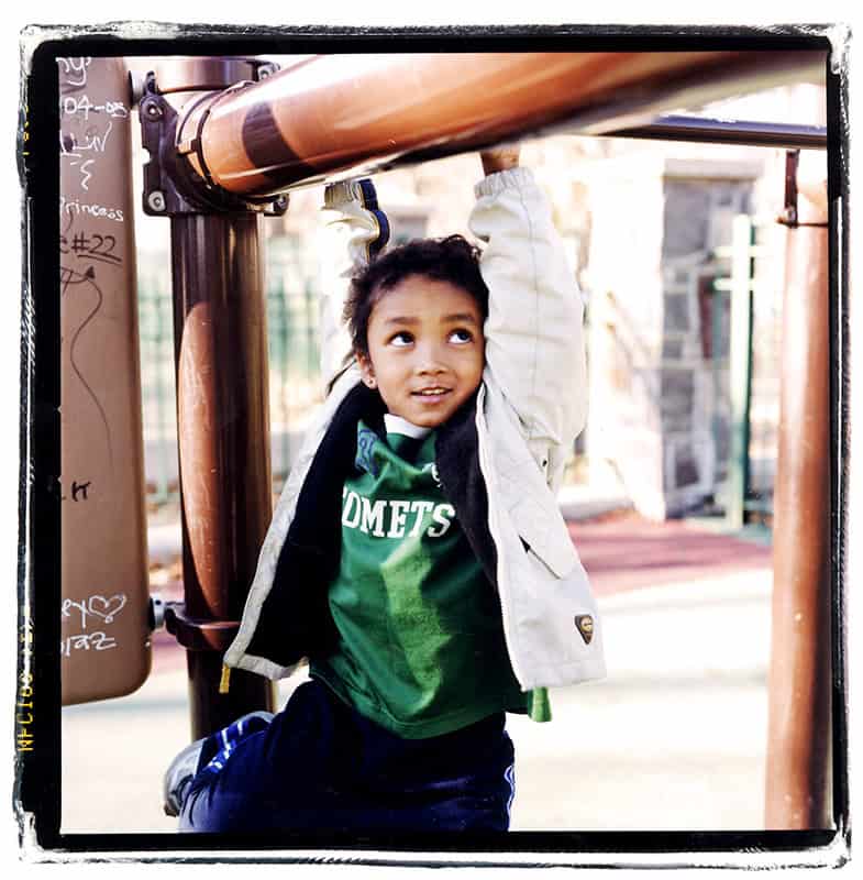 kmp film hasselblad a boy playground field lifestyle family portrait NYC