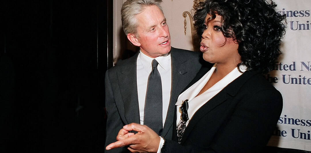 Oprah Winfrey and Michael Douglas; United Nation Waldorf Astoria New York City corporate event